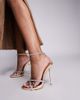 Simmi Wide Fit Simmi London Solar Wide Fit embellished heeled sandals in silver and gold - 1