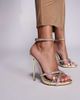 Simmi Wide Fit Simmi London Solar Wide Fit embellished heeled sandals in silver and gold - 4