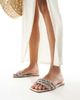 Simmi Wide Fit Simmi London Wide Fit Capri embellished flat sandals in gold - 3