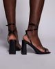 Simmi Wide Fit SIMMI London Wide Fit Citra block heel sandals in black - 3
