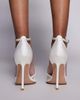 Simmi Wide Fit Simmi London Wide Fit Deena heeled shoes in white lace - 4