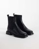 Simmi Wide Fit Simmi London Wide Fit Duff pull on ankle boots in black - 3