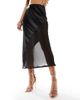 Simmi Wide Fit Simmi London Wide Fit Elba barely there embellished strap sandal in Rose Gold Snake - 2