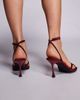 Simmi Wide Fit Simmi London Wide Fit Eleonoora kitten heel sandals in red - 3