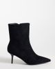 Simmi Wide Fit Simmi London Wide Fit Ember pointed toe ankle boots in black suedette - 1