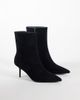 Simmi Wide Fit Simmi London Wide Fit Ember pointed toe ankle boots in black suedette - 3