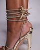Simmi Wide Fit Simmi London Wide Fit Fenella embellished heeled sandals in gold mirror - 4