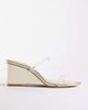 Simmi Wide Fit Simmi London Wide Fit Immy wedge sandals in gold - 1
