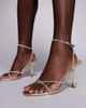 Simmi Wide Fit SIMMI London Wide Fit Judy embellished heeled sandals in gold - 1