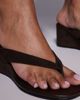 Simmi Wide Fit Simmi London Wide Fit Jules wedge sandals in brown suedette - 4