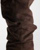 Simmi Wide Fit Simmi London Wide Fit Maggie ruched knee boots in brown suedette - 3