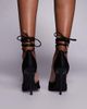 Simmi Wide Fit Simmi London Wide Fit Mandisa polka dot mesh heeled shoes in black - 4