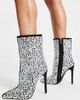 Simmi Wide Fit Simmi London Wide Fit Nakoa rhinestone embellished boots in black and silver - 1