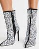 Simmi Wide Fit Simmi London Wide Fit Nakoa rhinestone embellished boots in black and silver - 3