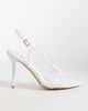 Simmi Wide Fit Simmi London Wide Fit Nina strappy heeled sandals in white - 1