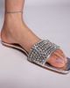 Simmi Wide Fit Simmi London Wide Fit Paison rhinestone flat sandals in silver metallic - 2