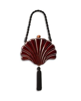 Simon Miller Simon Miller Small Carved Wood Concha Clutch