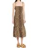 Simon Miller Women's Canto Leopard Print Smocked Poplin Midi-Dress - 3