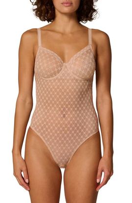 Simone Perele Simone Perele Plume Embroidered Underwire Shaping Bodysuit