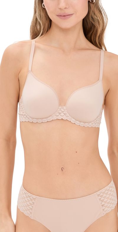 Simone Perele Simone Perele Subtile 3D Plunge Bra Peau Rose 38E