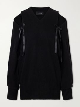 SIMONE ROCHA Bow-detailed cashmere sweater