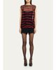 Simone Rocha Bow Embroidered Tulle Boxy Smock Top - 2