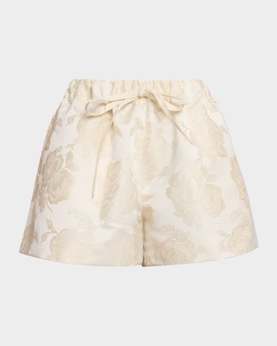 Simone Rocha Rose Jacquard Pull-On Shorts