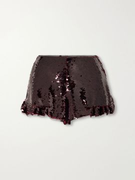SIMONE ROCHA Sequined tulle mini shorts