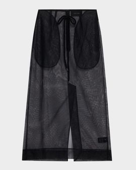 Simone Rocha Sheer Tulle Midi Skirt
