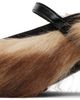Simone Rocha Simone Rocha Beige & Brown Faux Fur Grip Mule Heels - 3