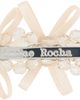 Simone Rocha Simone Rocha Beige Petite Bow Detail Flower Hair Clip - 2