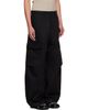 Simone Rocha Simone Rocha Black Balloon Knee Pleat Cargo Pants - 2
