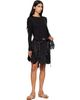 Simone Rocha Simone Rocha Black Bow Tail Easy Long Sleeve T-shirt - 4