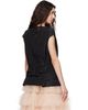 Simone Rocha Simone Rocha Black Boxy Peplum Bow Detail Blouse - 3