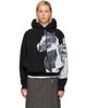 Simone Rocha Simone Rocha Black Boxy Pony Kid Print Hoodie - 1