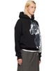Simone Rocha Simone Rocha Black Boxy Pony Kid Print Hoodie - 2