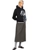 Simone Rocha Simone Rocha Black Boxy Pony Kid Print Hoodie - 4