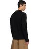 Simone Rocha Simone Rocha Black Cable Knit Slash Cardigan - 3