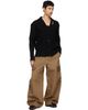 Simone Rocha Simone Rocha Black Cable Knit Slash Cardigan - 4