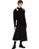Simone Rocha Simone Rocha Black Cable Knit Slash Sweater - 4