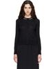 Simone Rocha Simone Rocha Black Classic Merino Silk Cardigan - 1