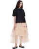 Simone Rocha Simone Rocha Black Cropped Puff Sleeve Lace Trim Shirt - 4