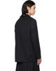 Simone Rocha Simone Rocha Black Double Breasted Grommet Ring Hem Slice Blazer - 3