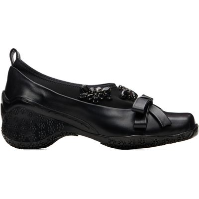 Simone Rocha Simone Rocha Black Embellished Bow Ballet Loafers