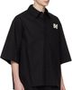 Simone Rocha Simone Rocha Black Embellished Boxy Pen Pocket Shirt - 2