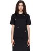 Simone Rocha Simone Rocha Black Embellished Boy T-shirt - 1