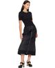 Simone Rocha Simone Rocha Black Embellished Cropped Pointelle T-shirt - 4