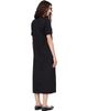 Simone Rocha Simone Rocha Black Embellished Easy T-shirt Midi Dress - 3