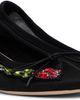 Simone Rocha Simone Rocha Black Embellished Flower Mesh Ballerina Heels - 4