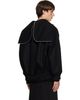 Simone Rocha Simone Rocha Black Embellished Oversized Split Hood Jacket - 3